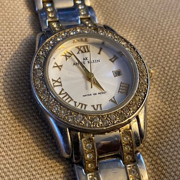 Anne Klein Accessories Anneklein Ladies Two Tone 7979 Silver Watch